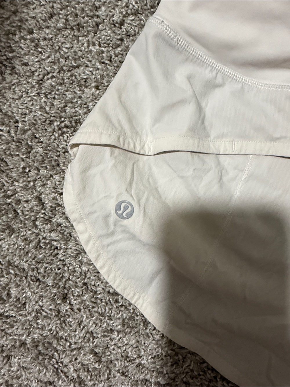 lululemon athletica Hottie Hot Shorts White Athletic Running Shorts - Picture 3 of 5